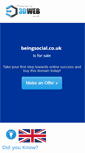 Mobile Screenshot of beingsocial.co.uk