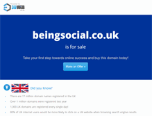 Tablet Screenshot of beingsocial.co.uk